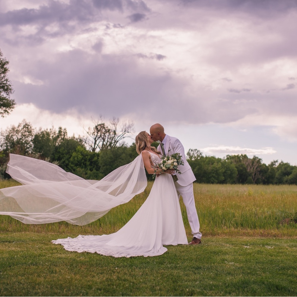 Made with Love Tulle Wings as wedding veil option